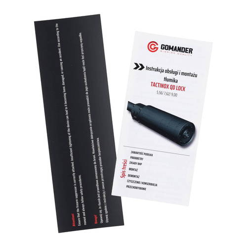 Gomander - Gun Silencer Tactinox QD L - 5.56 mm - M26x1.5 - Sand - TB0.9650 FDE