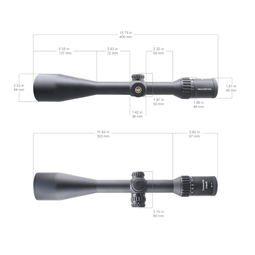 Vector Optics - Rifle Scope Continental x6 5-30x56 CDM Hunting - Black - SCOL-X22