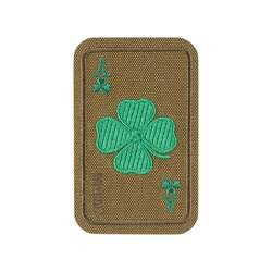 M-Tac - Lucky Card Patch - Cordura 500D - Clover - Coyote - 51391005