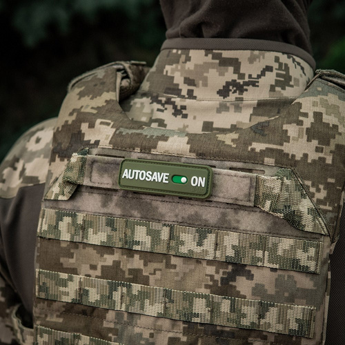 M-Tac - Morale Patch Autosave PVC - 3D - Olive - 51116701