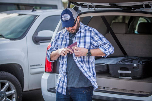 Helikon - Shirt TRIP Nylon Blend - Indigo Plaid - KO-TRI-NB-P8