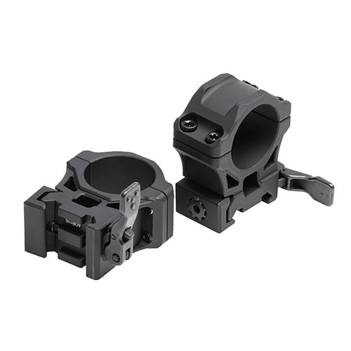 Leapers - Two Piece Mount AccuSync 1"/22 - 25.4 mm - Medium - Black - AQR115