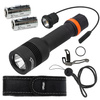 Walther - HFC1 LED tactical flashlight with 3200 mAh battery and Remote Switch gel switch - 1000 lm - Black - 3.7145