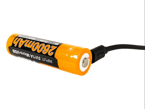 Fenix - 18650 2600mAh 3,6V Li-ion Battery - USB - ARB-L18-2600U
