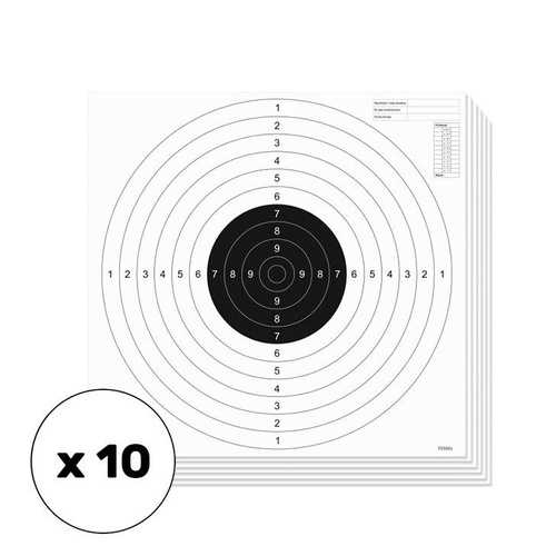 Shooting Shield for Sport Handgun - 520 x 520 mm - 10pcs. - T05001