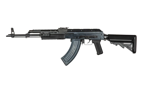 WE - Replica ASG AKM Carbine PMC WE-R015 - Gas Blow-Back - Open Bolt - Steel - Black - WET-02-002323