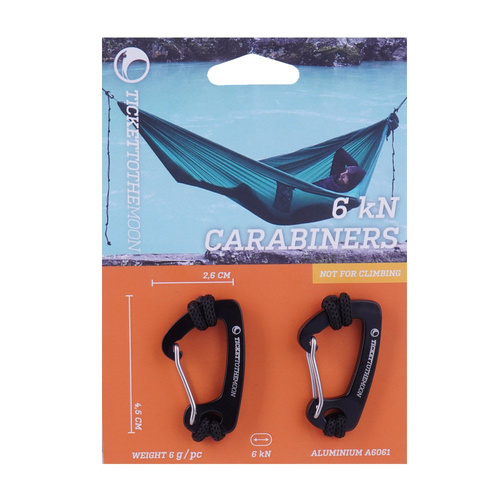 Ticket To The Moon - Carabiner for Hammock - 6kN - 2 pcs - TMBINER06