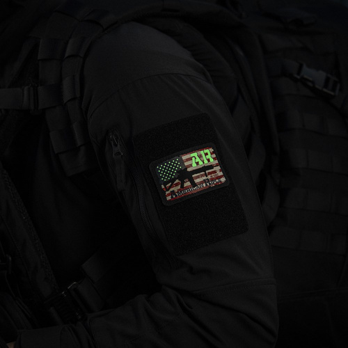 M-Tac - AR-15 Patch - Fabric - Fluorescent - Black/GID - 51353299