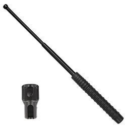 ESP - Expendable baton with holder - 21" - Extra Grip handle - Black - ExB-21N BLK BH-02
