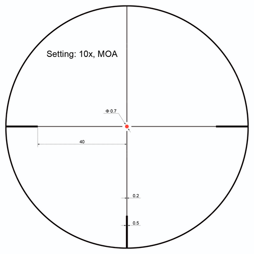 Vector Optics - Riflescope Forester 2-10x40 SFP - Black - SCOM-02