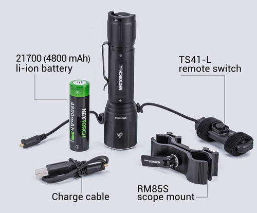 NEXTorch - LED flashlight Hunting set TA41 - 2600 lm - TA41 HUNTING SET