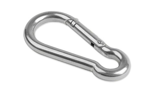 Mil-Tec - Carabiner - Stainless Steel - US Oval - 80 mm - 15924080