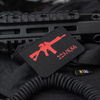 M-Tac - AR-15 223/5.56 Laser Cut Patch - Black/Red - 51111233