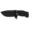 LionSteel - SR Flipper Aluminum Black / Black Blade Folding Knife - SR11A BB