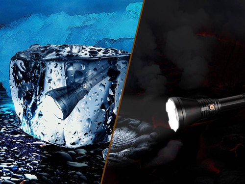 Fenix - LED Flashlight -1500 Lumen - 5000 mAh - 21700 Battery - HT18