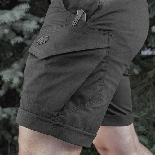 M-Tac - Aggressor Tactical Shorts - Polycotton - Rip-Stop - Black - 20018002