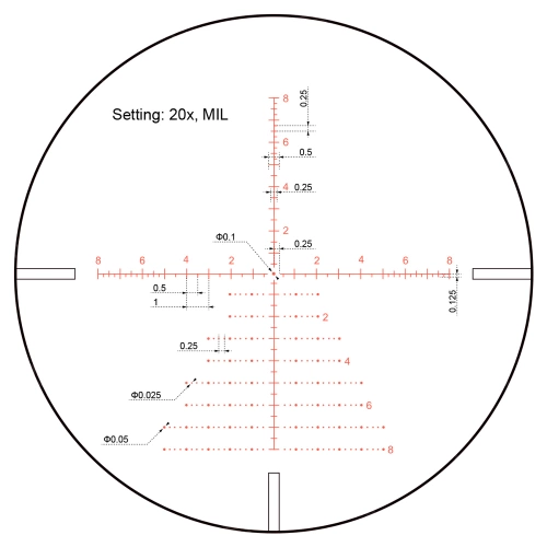 Vector Optics - Riflescope Continental x8 4-32 SFP ED Zero Stop - 56 mm - Black - SCOL-T51