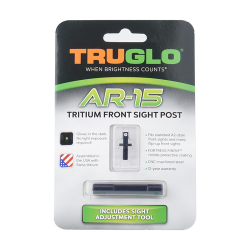 TruGlo - AR-15 Tritium Front Sight - Green with White Outline - TG231AR1