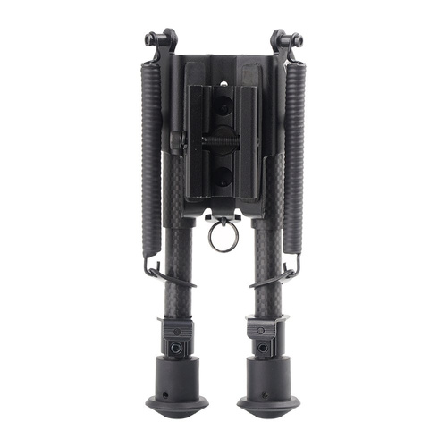 Rokstad - Carbon Fiber Spring Bipod - Non-Swivel - 155-230 mm - Harris / Picatinny - RSCFP-06