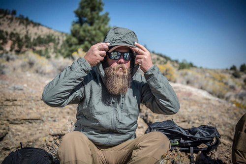 Helikon - Jacket Wolfhound Hoodie - Windpack Nylon - Alpha Green - KU-WLH-NL-36