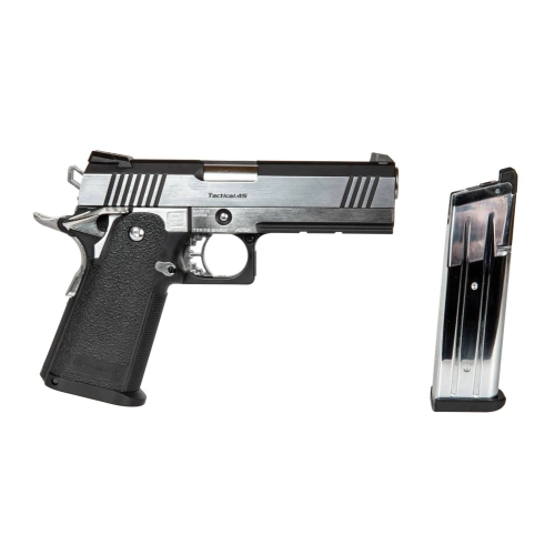 Tokyo Marui - Replica ASG of the Pistol Hi-CAPA Custom - Black/Silver - TMR-02-029604