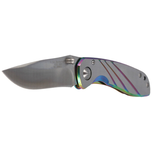 Herbertz Solingen - Rainbow Recurve Folder Knife - 200011