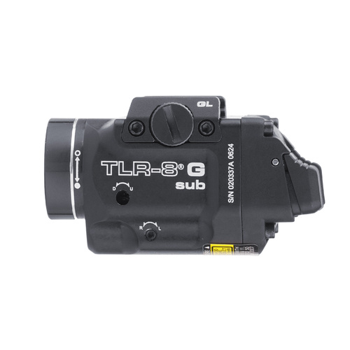 Streamlight - Tactical LED Flashlight for Pistols TLR-8 G SUB Multi-Fuel - G43X/G48 - 500 lm - Black - L-69431
