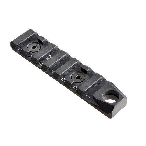 Strike Industries - LINK KeyMod / M-LOK Rail - 7 Slots + QD - Black - LINK-RS-7-QD