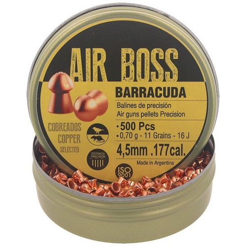 Apolo - Air Boss Barracuda Copper Airgun Pellets - .177 / 4.52 mm - 500 pcs - E30002-2
