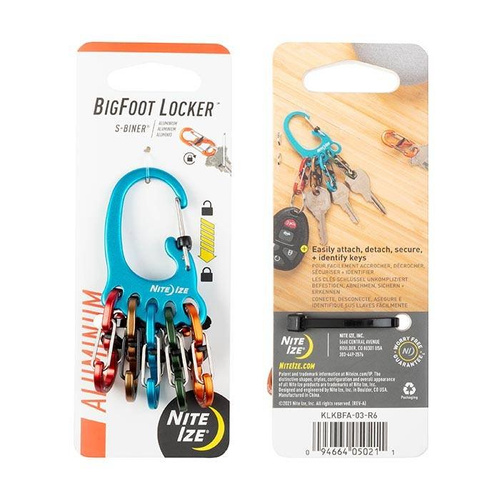 Nite Ize - BigFoot Locker™ KeyRack™ - Aluminum - KLKBFA-03-R6
