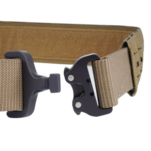 Bayonet - SUPPRESSOR Tactical Belt with MOLLE Overlay - AustriAlpin COBRA® ProStyle 18kN - 44 mm - Coyote Brown