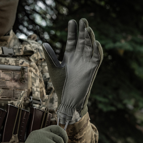 M-Tac - Nomex Sport Leather Tactical Gloves - Olive - 90317001