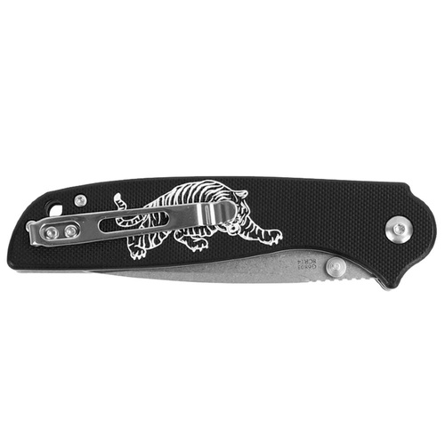 Ganzo - Folding Blade Knife EDC - G10 - Liner Lock - Tiger Motif - G6803-TG