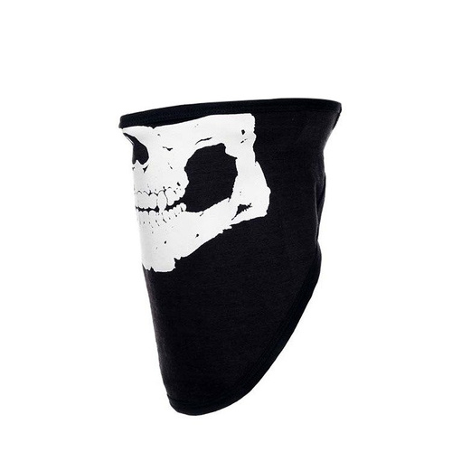 101 Inc. - Biker Mask Long with Skull Print - Black - 219317