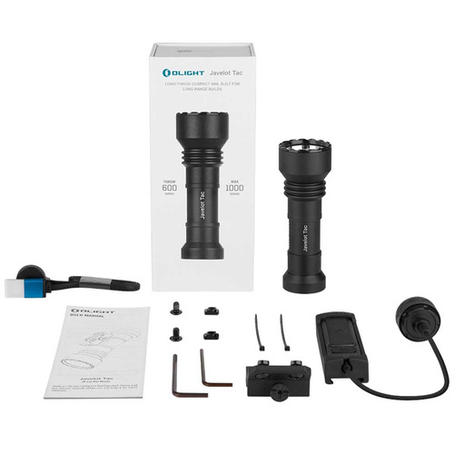 Olight - Javelot Tac M Rechargeable LED Flashlight with M-LOK Mount - 1000 Lumens - Black