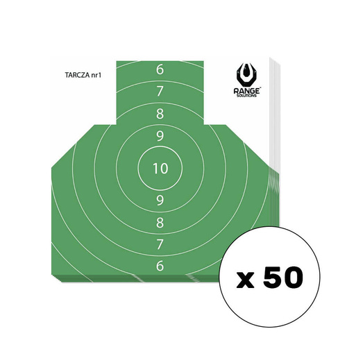 Range Solutions - Shooting Targets No. 1 - 50 pieces - RAN-14-031-533-00