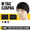 M-Tac - Winter Cap With Patch Panel Watch Cap Elite - Fleece - Black - 40017002