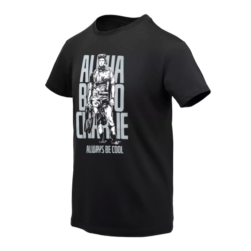 Helikon - T-shirt Alpha Bravo Charlie - Cotton - Black - TS-ABH-CO-01.