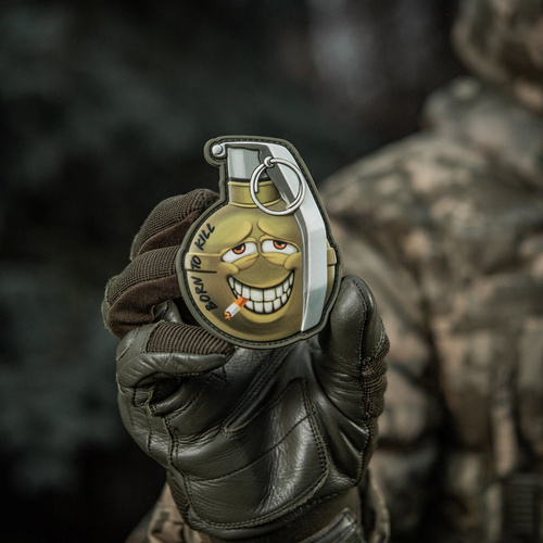 M-Tac - Patch Smiling Grenade M67 v2 - PVC 3D - Green - 51139200