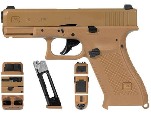 Umarex - Glock 19X Airgun - Blow Back - 4,5 mm - Coyote - 5.8367