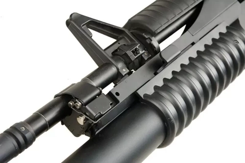 Double Bell - Grenade Launcher Replica M203 Long Version - Black - DBY-04-001131