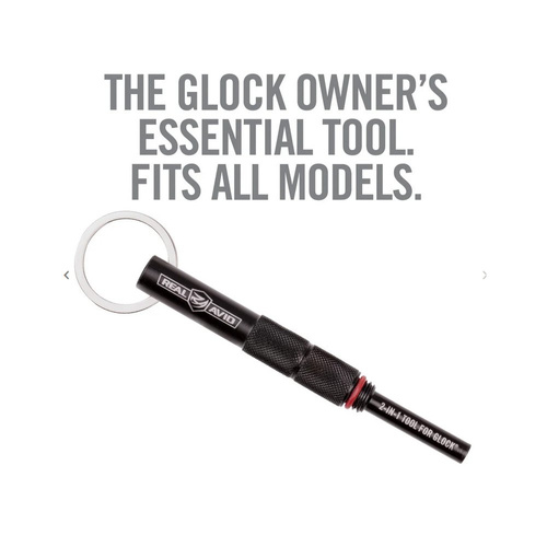 Real Avid - 2-in-1 Tool for Glock Pistols - Black - AVGLOCK21