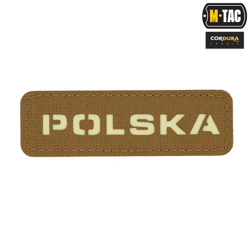 M-Tac - Patch Poland 25х80 - Laser Cut Fluorescent - Coyote / Fluo - 51004205