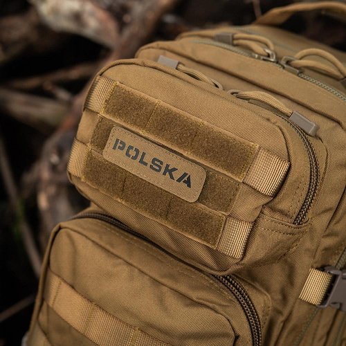 M-Tac - Patch Poland 25х80 - Laser Cut - Black / Coyote - 51004105