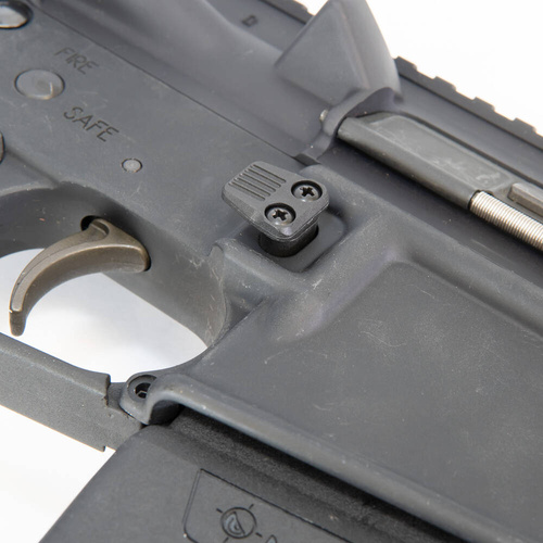 MFT - Polymer Enlarged Magazine Release Button E-VolV for AR-15 - Black - E2AREMR-BL