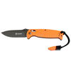 Ganzo - Folding Knife G7413P-OR-WS with Whistle - 440C - Orange - G7413P-OR-WS