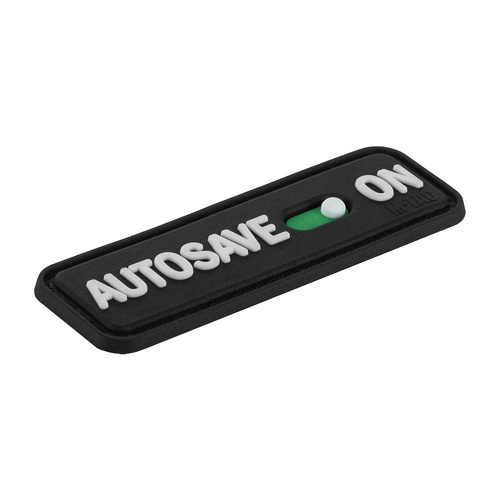 M-Tac - Morale Patch Autosave PVC - 3D - Black - 51116702