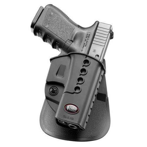 Fobus - Holster for Glock 17, 19, 19X, 22, 23, 31, 32, 34, 35, 45 - Rotating Paddle - Right - GL-2 ND RT