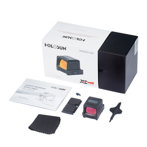 Holosun - HE509T-RD X2 Series Red Dot - RMR - Solar Panel / Titanium - HE509T-RD X2