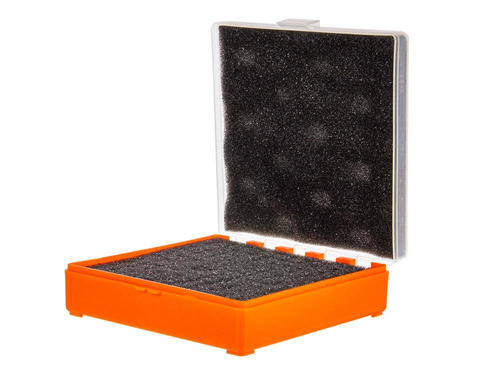 Megaline - Transport Box - 11x11x3.5 cm - Orange-transparent - 607/0002OT